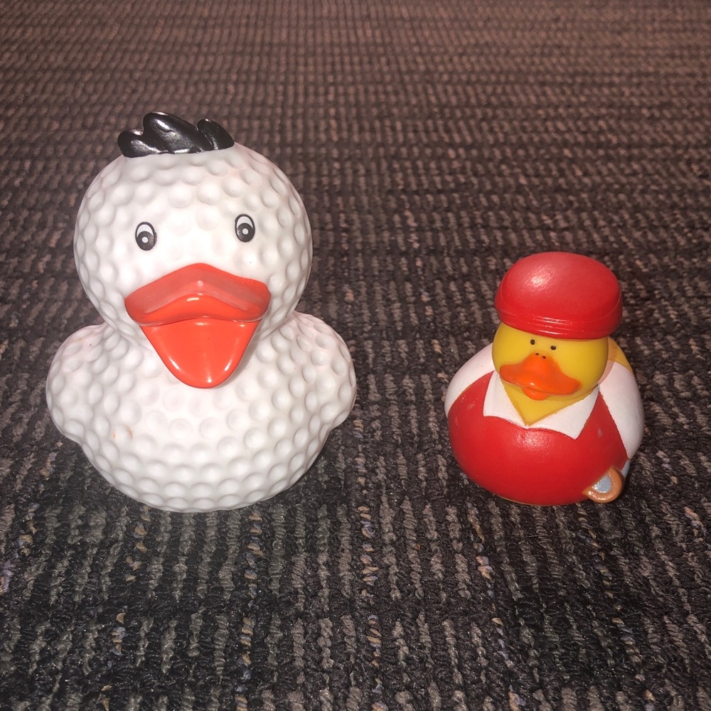 ⚾️ Golf Ball with Golfer Rubber Duck Set
